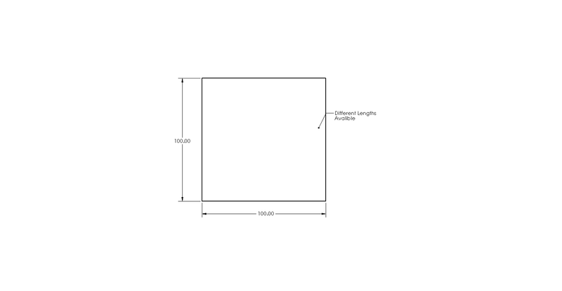 1.8m 100mm x 100mm Treated Timber Posts drawing