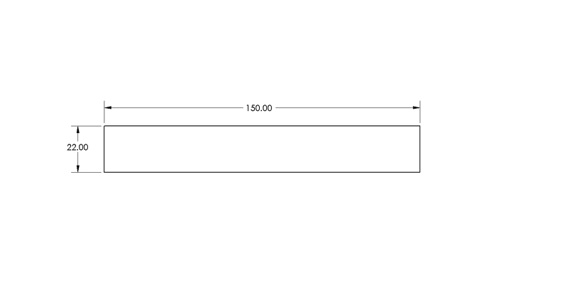 Waney Edge - Larch Cladding - 150mm x 22mm drawing