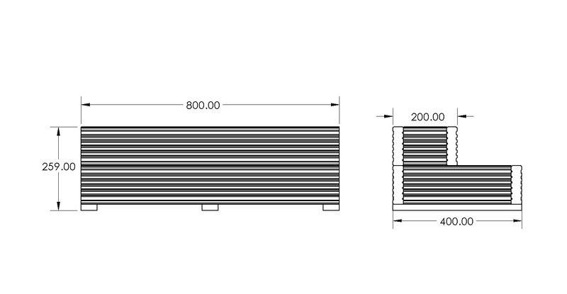 2 Tier Planter drawing