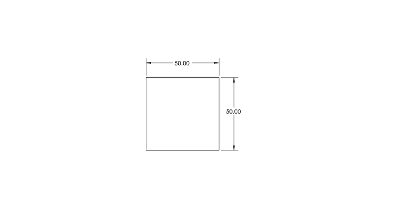 Planed Square Edge 50mm x 50mm (Cladding Bracing) drawing