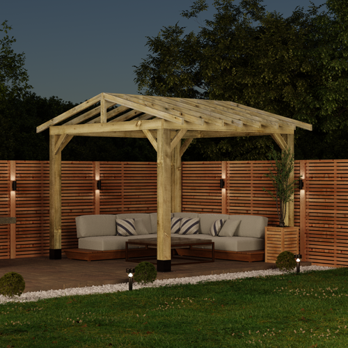 Open Roof Pergola Kit – A Stylish and Flowing Outdoor Feature