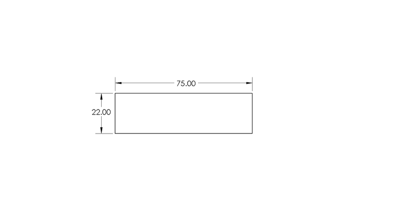 Flat Top Picket slats drawing