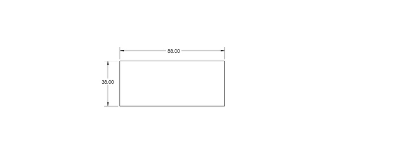 38 X 88 Fence Rails drawing