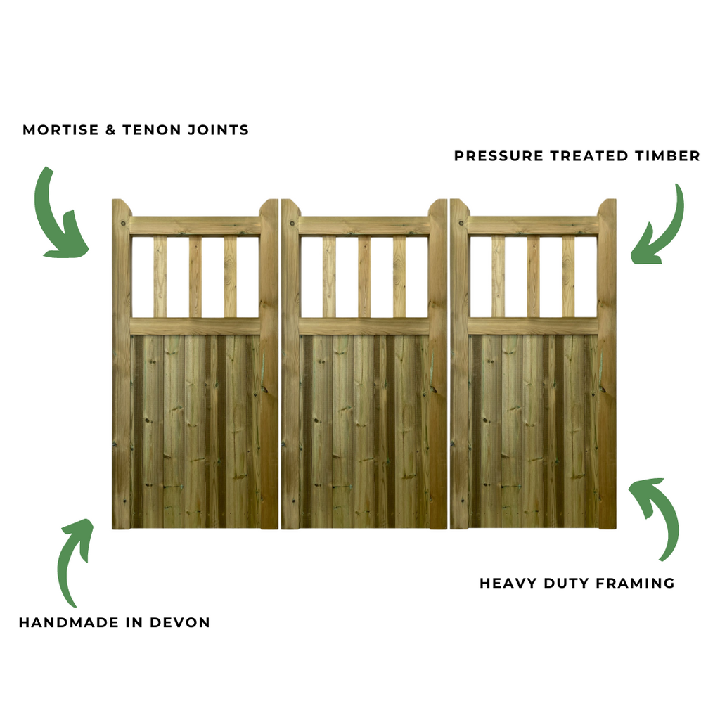 Cottage gates Bifold 3 leaf features