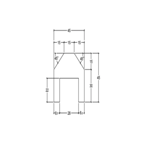 Rebated Fence Capping Rails drawing