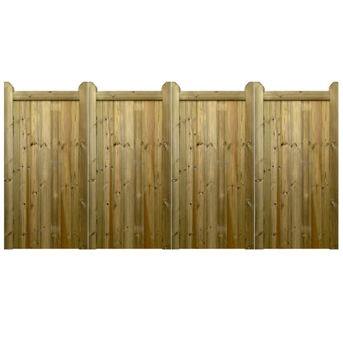 Highampton 4-Leaf Bi-Fold Gates: Modern Style with Practical Convenience