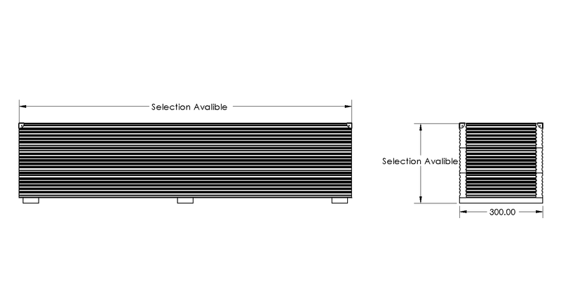 Large Deluxe Decking Planter drawing