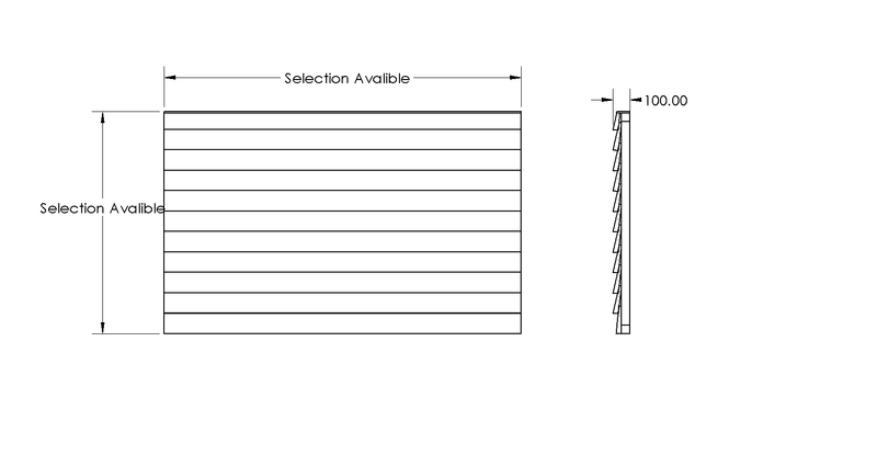 Premium Closeboard Fence Panels drawing