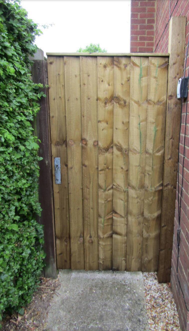 Portreath Framed Featheredge Gate (2.1m High) front 