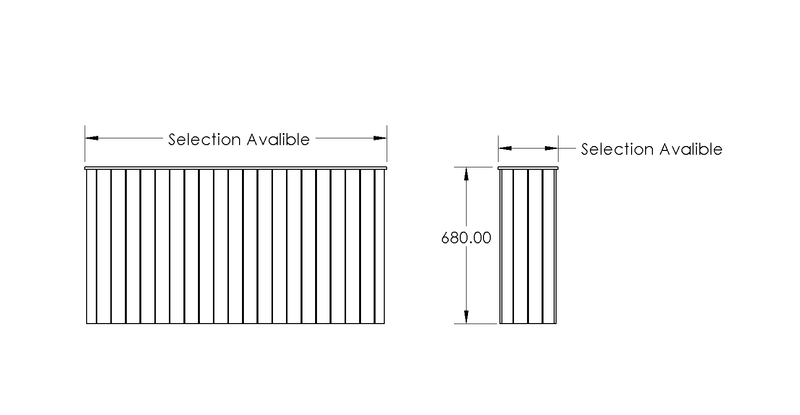 Planter Tongue & Groove drawing