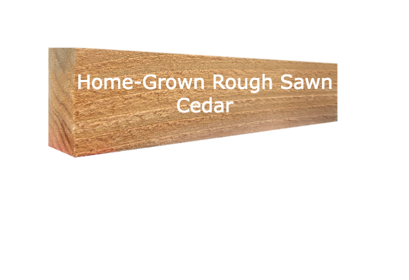 Free 15cm Sample - 2" x 1" Timber - home-grown rough sawn cedar